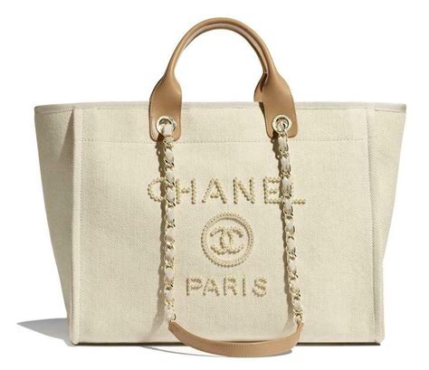 chanel canvas tote 2021